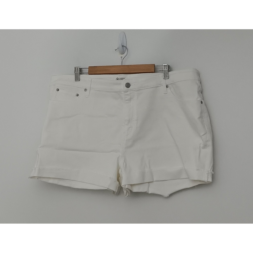 Candace Cameron Bure Shorts Women's Size 22WP‎ Petite White Denim Cut Off NEW